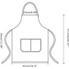 TESIN 12 PCS Plain Color Bib Apron Adult with 2