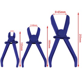 GIVIHGETI Set of 3 Hose Clamp-On Pliers 155 mm 185 mm 255 mm Hose Clamp Pliers for Cooling Hoses Brake Petrol Lines Hydraulic Hose Car Hose Clamp Pliers