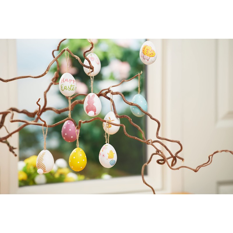 VBS Set of 10 Plastic Eggs 6 x 4.5 cm