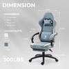Dowinx Gaming Chair Breathable Fabric Computer Chair with Pocket Spring
