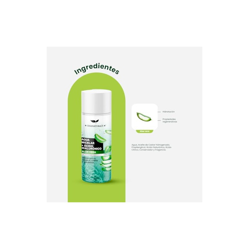AGUA MICELAR A.HIALURONICO/ALOE 250 ML