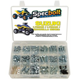 SPECBOLT FASTENERS 250pc Bolt Kit Suzuki LT250R LT500R ATV QUADZILLA fenders plastics engine pipe