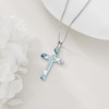 YAFEINI Cross Necklace for Women Sterling Silver Cross Pendant Necklace