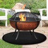 JasCherry Fire Bowl Mat, Fire Pit Underlay, 3 Layers, Large,