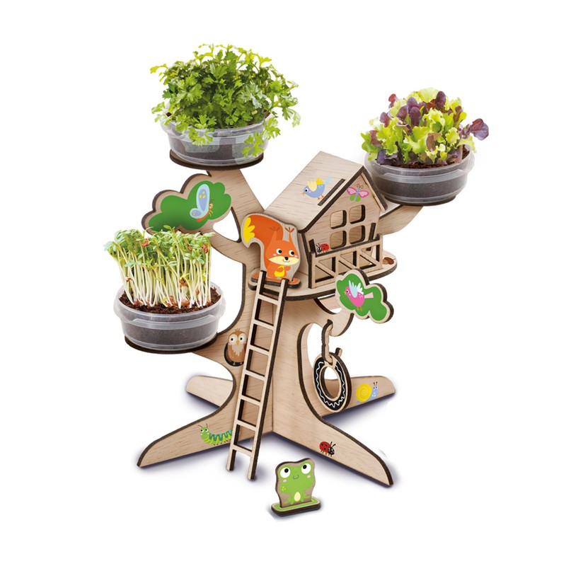 SES Creative 25202 - Wooden Treehouse Growing Kit - Grow
