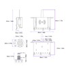 3 Pickup Guitar Wiring Harness 3 Way Switch A500K B500K