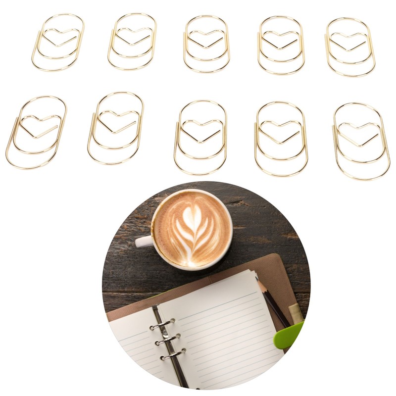 Paper Clips Prevent Slip Rust Proof Love Heart Shaped Decorative