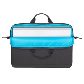 Rivacase Ultralight Laptop Bags from 14 to 15.6 Inches - Spacious Shoulder Bags for Men and Women - Compact Briefcases for Notebook with Padding, Black, black