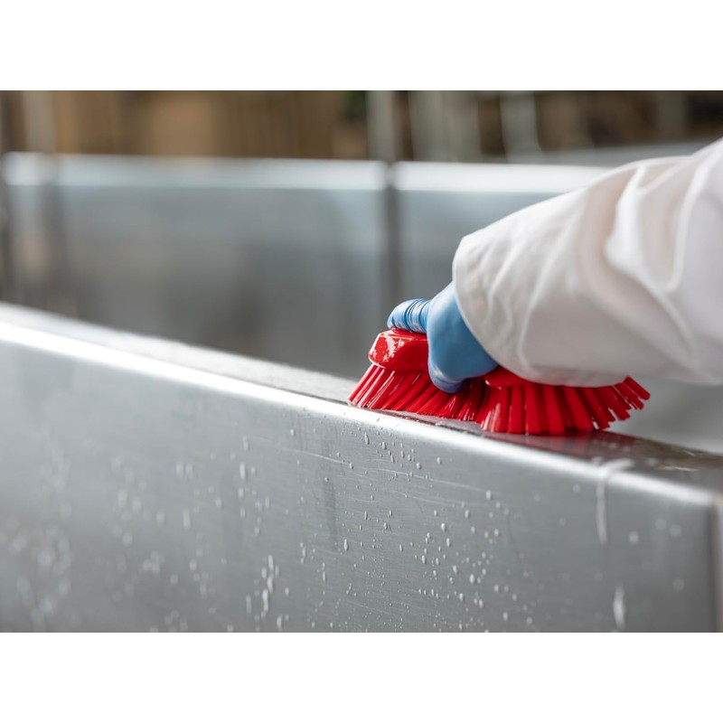 Vikan Brush, Polypropylene, Polyester, Stainless Steel, White, XL