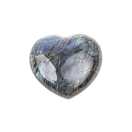 NKlaus Natural Labradorite 6 x 7 cm Heart Shape Gemstone Intuition and Creativity Mysticism 15671