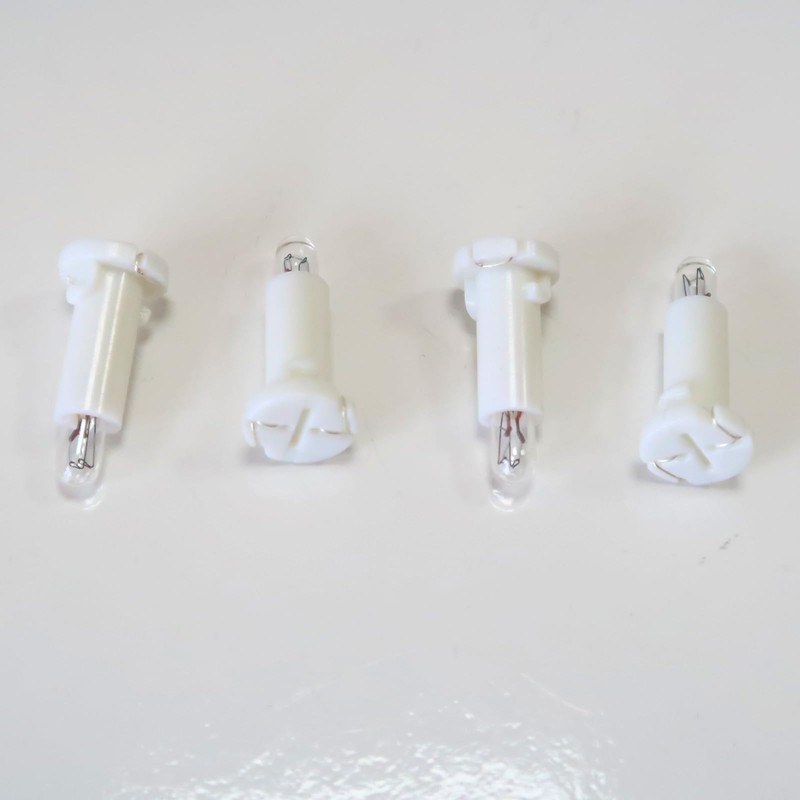LXAUTOPCH HVAC Control Neo-Wedge Bulb With White Socket(Set of 4pcs)