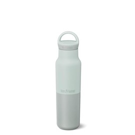 Klean Kanteen Rise Classic Insulated Water Bottle - Keeps Drinks Cold for 42 Hours - Stainless Steel - Insulated Water Bottle - Leak & Sweat-Proof - Arch Loop Cap - 12 oz - Barely Blue
