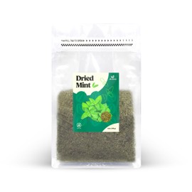 Miss Spring Premium Quality Dried Crushed Mint- Fresh and Aromatic- Natural Mediterranean Mint Leaf-Ideal for Mexican, Indian, Mediterranean, and Asian Cuisine. Salads and Tea- 6oz (Pack of 1) Resealable Bag