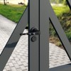 MS Beschläge Pair of Handles Black Matt Solid Zamak Door