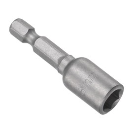 CoCud Quick-Change Nut Setter Driver Bit, 8mm Metric 48mm Length 1/4" Shank, CR-V Magnetic Straight Shank Setter Drill Bits - (Applications: for Auto Repair)