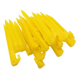 24pcs 9'' 225mm Plastic Tent Pegs Durable Spike Hook Awning Camping Caravan Pegs Accessory