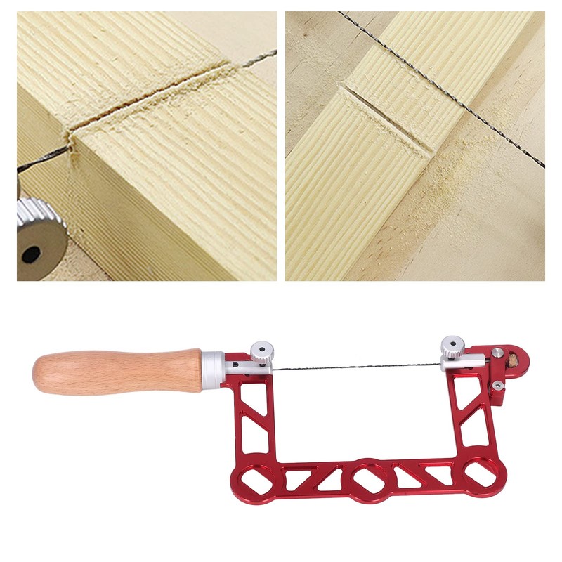 Mini Woodworking Hand Saw, Aluminum Alloy Body + Log Handle