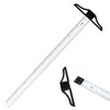 Acurit Detachable T-Square 36" with Clear Acrylic Blade, Precise 90°