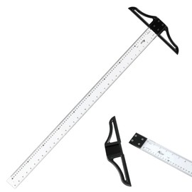 Acurit Detachable T-Square 36" with Clear Acrylic Blade, Precise 90° Angle, Dual Inking Edges, Inch/Centimeter Markings, Beveled Edges, T Square Ruler with Protective Cloth Carrying Case