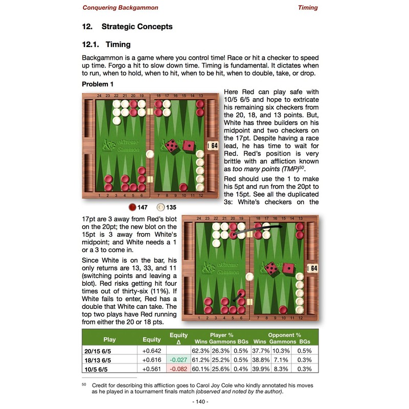 Conquering Backgammon - 2nd Edition