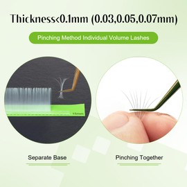 ALLOVE Colored Eyelash Extension Classic C Curl 15-20mm Mixed Tray White Individual Volume Lashes 0.05 Color Trays for Extensions Supplies Single Eyelashes