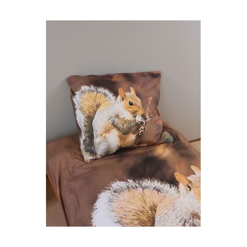 BrandMac Bed Linen Set with Squirrel 135 x 200 cm