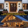 Roravilila 23” Extra Large 3-Light Outdoor Light Fixture 1-Pack, IP65