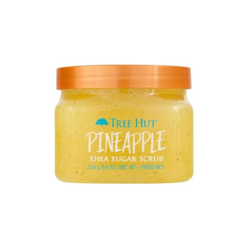 TREE HUT, Pineapple Shea Sugar Scrub, Exfoliante Corporal de Piña,