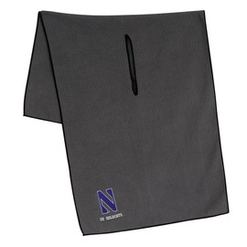 Team Effort Northwestern Wildcats Grey Microfiber Towel