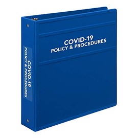 Carstens COVID-19 Policies and Procedures 3-Ring Binder with 9-Tab Plastic Divider Set – Side Opening
