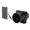 10W 12V Solar Powered Exhaust Fan for Round Pipe ABS