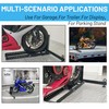 KUAFU Motorcycle Wheel Chock Stand Upright 1800 LBS, Wide Range