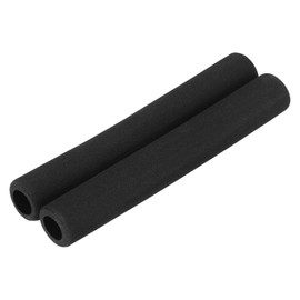 M METERXITY 2-Pack Pipe Insulation Foam Tube, 18mm ID 28mm 1-1/8" OD 200mm Length, Soft Flexible Foam Tubing Pipe Foam Insulation for Handle Grip Support/Guitar Stand/Roof Racks [Black]