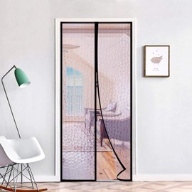 Magnetic Thermal Insulated Door Curtain Magnet Patio Door Cover Auto Closer to Keep Warm in Winter Cool in Summer for Air Conditioner Heater Room Home Kitchen (90 x 210cm)