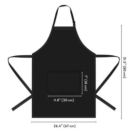 SAIONJI Don't Worry I Can Do This I Watched a TikTok Video Funny Apron – Adjustable, Gabardine Kitchen Apron with Pockets for Cooking, Grilling – Ideal Gift for Food Lovers