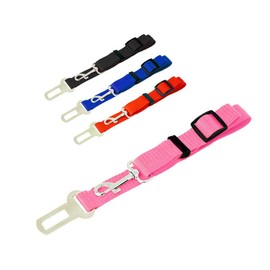 OcioDual Pet Safety Belt, Adjustable Pinkr Nylon Belt for Carrying Pets, Adjustable Strap for Travellers Animals