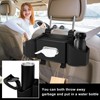 Hiitytin 7-In-1 Car Seat Back Organizer with 3.74” Cup Holders,