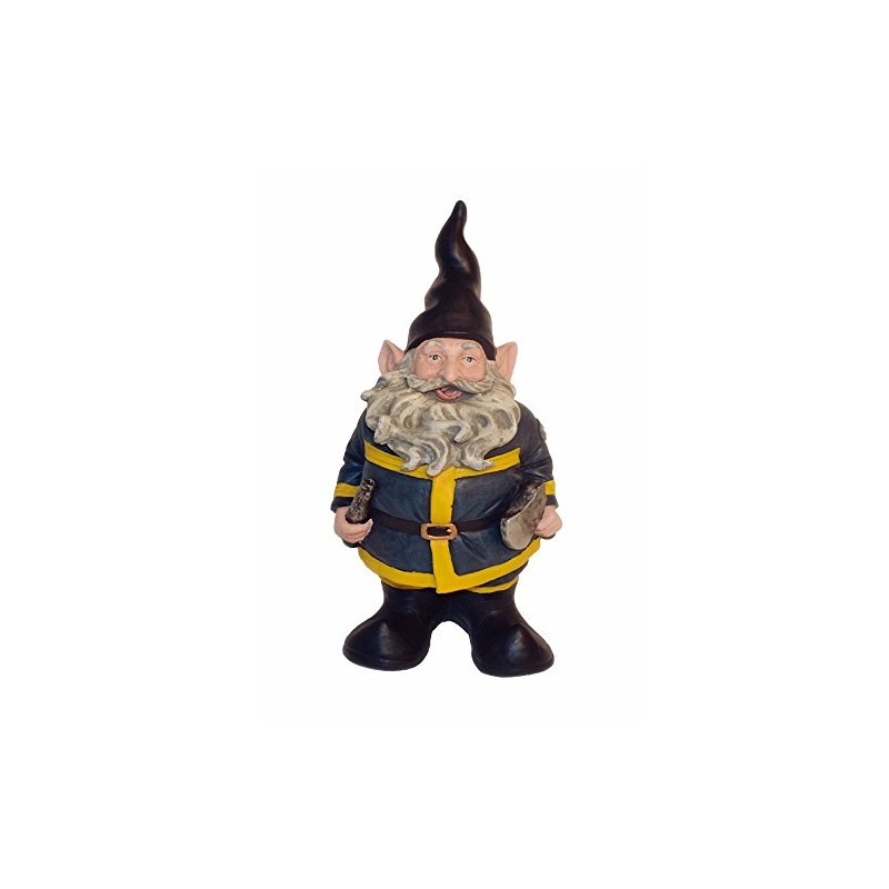 Nowaday Gnomes - "Fireman The Hero Garden Gnome Firefighter Holding