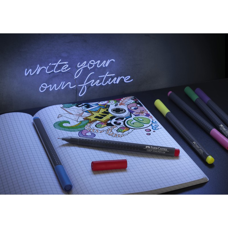 Faber-Castell Grip Fine Pen 0.4Mm 15 Color In A Round
