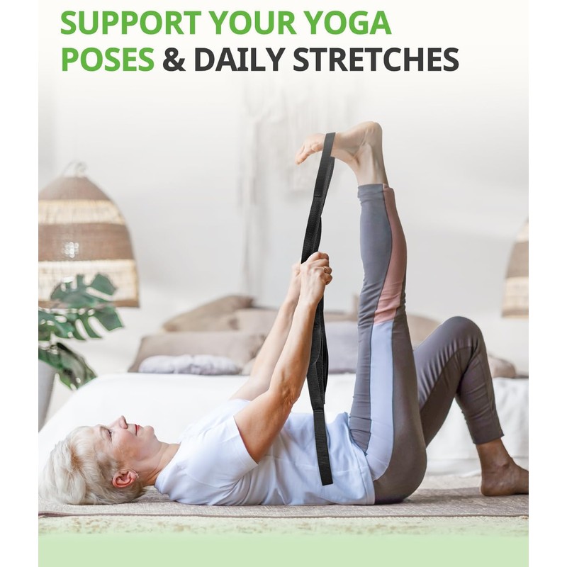 ETHEL Stretching Strap Yoga Strap Physical Therapy for Home Workout,