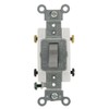 Leviton CS220-2GY 20-Amp, 120/277-Volt, Toggle Double-Pole AC Quiet Switch, Commercial