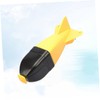 Kisangel Rocket-Shaped -Distance Fishing Bait Tool Yellow Black Artificial Bait