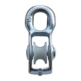 cyclingcolors 1x Pulley Steel with Nylon Pulley for 8 mm Rope Pulley Universal Load Capacity 250 kg Fitness