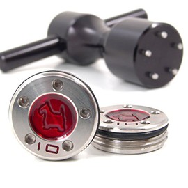 19th Hole Custom Shop 2 of 10g Red Scottie Dog Weight for Scotty Cameron Putters with Wrench Tool (Black)