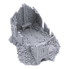 EnderToys Ruined Barlyway Cottage by Printable Scenery, 3D Printed Tabletop RPG Scenery - 28mm