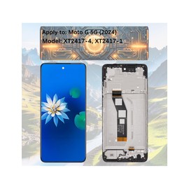 Display Screen for Moto G 5G (2024) XT2417-4 XT2417-1 LCD Screen Replacement Assembly Kit with Frame