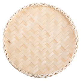 Handwoven Bread Basket Decorative Storage Plate Household Dustpan Multi functional Fruit Tray Rustic Kitchen Organizer Woven Basket Tray