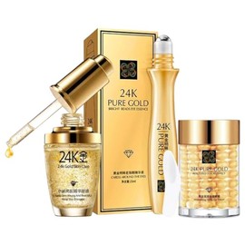 Trio Roll-on Serum Hidratación Antiojera Reduce las líneas de expresión, Anti-edad, Anti- arrugas, Rehidratante, Reafirmante, Contorno de ojos, Antioxidante, Rejuvenecedor para Mujeres y Hombres