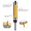 Nikou Router Bit, 1/4 Inch Shank Router Bit Flush Trim