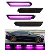 Pink Purple LED Side Marker Lights for Chevy Camaro 2010